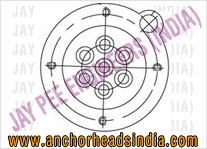 Post-tensioning anchor heads Anchor Plate Bearing Plate wedges and barrels